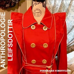 NWOT Leifsdottir Anthropologie Trench Coat